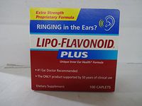 Lipoflavonoid Caplets to Improve Inner Ear Circulation - 100 Caplets, 2 Ea