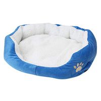 Efaster Small Pet Bed, Dog Kennel Puppy Mat Dog Blanket Mat, Cat Winter Warm Sleeping Bag, Soft Winter Warm Comfortable Small Animal Beds, Washable Anti-Static Breathable (Blue)