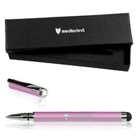 MediaDevil Stylus (Swarovski, Metallic Pink) for Tablets & Smartphones (e.g. Apple iPhone, iPad, Samsung Galaxy, Google Nexus) - Magicwand Stylus