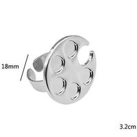 Nail Art Palette,Putars Fashion DIY New Fashion Nail Art Palette Ring Free Hand Manicure Nail Tool (A)