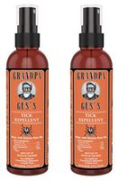 Grandpa Gus's All-Natural Tick Repellent Made With Geraniol/Cedarwood Oils, Safe To Spray On Humans and Pets, No Burn/Skin Irritations, Citrus Smell Lasts For Hours, 4oz Traveling Bottles (Pack of 2)