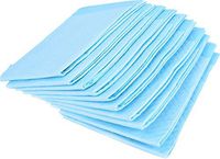 Large Disposable Incontinence Bed Pads 23 x 36 Inch (20 Count) - BrightCare High Absorbency Blue Hospital Bed and Chair Underpad Protection for Adult, Child, or Pets - Waterproof Chux