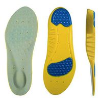 Memory Foam Orthotic Insoles for Plantar Fasciitis with Arch Support Shock Absorption Pad Design for Men & Women (Yellow, 7.5-9.5 M US Women / 6-8.5 M US Men)