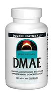 Source Naturals DMAE, Dimethylaminoethanol Bitartrate - Supports Mental Concentration - 200 Capsules