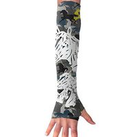 QG ZZX Camouflage Horse Unisex Compression Arm Sleeves UV Protection Performance Arm Sleeve - for Outdoor Sports Baseball,Basketball,Football (1 Pair)