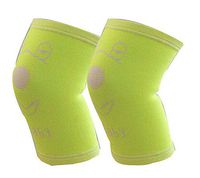 Black Temptation Sports Kneepads Elastic Knee Braces Sleeve Knee Support for Kids, M, Green