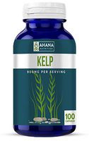 Ahana Nutrition Kelp Capsules – Iodine Supplement to Help Support Thyroid (450mg – 100 Capsules)