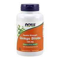 NOW Supplements, Ginkgo Biloba 120 mg, Double Strength, Non-GMO Project Verified, 200 Veg Capsules