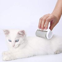 POPETPOP pet Hair Removal Sticky Picker lint Remover Roller Cleaner Brush for Dog and cat (White)
