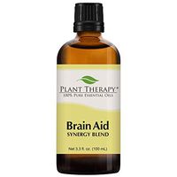 Plant Therapy Essential Oils Brain Aid Synergy - Focus & Attention Blend 100% Pure, Undiluted, Natural Aromatherapy, Therapeutic Grade 100 mL (3.3 oz)