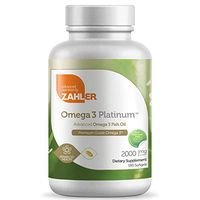 New and Improved! Zahler Omega 3, Advanced Omega 3 Fish Oil Supplement, Contains EPA and DHA, Certified Kosher, 180 Softgels