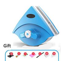 WXKER Home Side Magnetic Window Cleaner, Double Side Magnetic Window Cleaner Brush Wiper Anti-pinch design Adjustable magnetic force Suitable for 5-25mm Glass High Building Household Outdoor