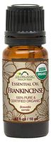 US Organic 100% Pure Frankincense Essential Oil - USDA Certified Organic - 10 ml - Improved caps and droppers, Use Topically or in Diffuser - Perfect for Aging Skin - Suitable for All Skin Types