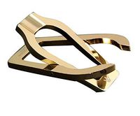 Tobacco Pipe Rack Cigar Stand Smoking Pipes Holder Stainless Steel Foldable (Gold)