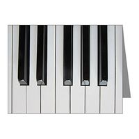 Note Card Piano Keys: Up Close and Musical