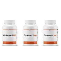 Stop Aging Now - Cholesterol360 Natural Cholesterol Support - Supports Healthy Cholesterol Levels - 90 Veggie Caps (3 Bottle Multi-Pack)