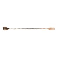 Barfly M37016ACP Bar Spoon, Fork End 15 3/4" (40 cm), Antique Copper