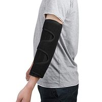 fibee Adult Elbow Immobilizer Splint for Women and Men Sleeping, Adjustable Compression Elbow Support Brace Stabilizer for Night Tendonitis Pain Relief of Cubital Tunnel Syndrom, Front Pull (S/M)