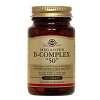 Solgar Megasorb B-Complex "50" 100Tabs (2-Pack).