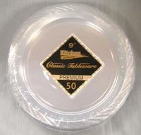 9" Clear Plastic Plates 12/40 480cs