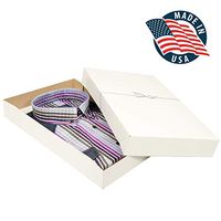 Shirt Gift Boxes for Clothes and Gifts. This 10 Pack of White Large Boxes with Lids Includes Tissue Paper and Silver Stretch Loops to Perfectly Wrap Your Gifts in Style.
