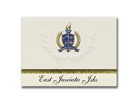 Signature Announcements East Juniata Jshs (Mcalisterville, PA) Graduation Announcements, Presidential style, Elite package of 25 with Gold & Blue Metallic Foil seal