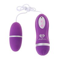W-HELLO Silicone Remote Control V-íbrátíng Massager Products Toy for Women Purple