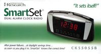 Emerson Radio CKS5055B SmartSet Dual Alarm Clock Radio with Large LED Display (Black)