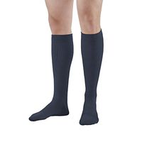 Ames Walker AW Style 111 Cotton Firm 20 30mmHg Knee High Socks Navy XLarge