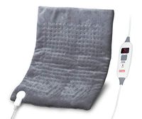 SAFR Thermotherapy Electric Heating Pad - Ultrasoft™ Microfiber - [20”x24” | XXL - Charcoal]