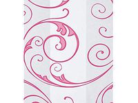 Christmas Print Cello Bags - Jewel Swirl Pink 4x2x9" Cello Bags Cello Bags 1.2 mil (3 Packs; 100 Bags Per Pack) - WRAPS-C2BJSP