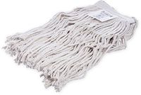 Carlisle 369816B00 Flo-Pac #16 Cotton Narrowband Small Cut-End Wet Mop, 18" Length, Natural (Case of 12)