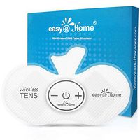 Easy@Home Rechargeable Compact Wireless TENS Unit - FDA Cleared, FSA Eligible Electric EMS Muscle Stimulator Pain Relief Therapy, Portable Pain Management Device EHE015