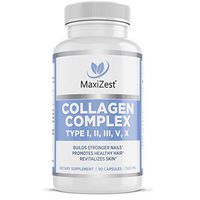Collagen Pills - Type I, II, III, V, X - Premium Anti-Aging Collagen Peptides Complex for Healthy Joints, Skin, Hair and Nails - Hydrolyzed Protein Supplement for Women and Men