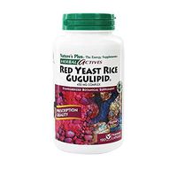 NaturesPlus Herbal Actives Red Yeast Rice Gugulipid - 450 mg, 120 Vegan Capsules - Heart Health Supplement, Cholesterol Support - Vegetarian, Gluten-Free - 120 Servings