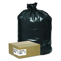 Webster WEB1CTR50 LDPE Handi Bag Contractor Grade Waste Can Liner, Super Value Pack, 2.5 Mil, Flat Seal, 48" x 33", Black (Pack of 50)