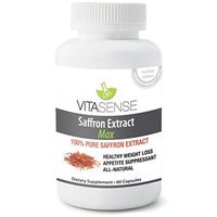 VitaSense Saffron Extract (Crocus Sativus) - 88.25 mg MAX - 60 Capsules - New Weight Loss/Detox/Dieting Supplement