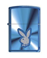 Zippo Playboy Pocket Lighter, Cerulean
