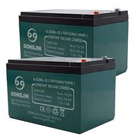 TDPRO 2pcs 6-DZM-12 12V 12Ah Rechargeable Battery for Electric Bike Scooter Go Kart