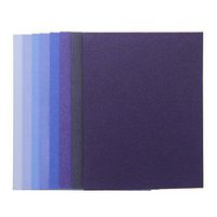 American Crafts Boxed A2 Shimmer Card and Envelope Set - 4.375" x 5.75", Stationery Pack - Scrapbooking Accessory - Blues, 40 Pieces