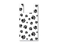 Sprinkles Gifts 50 PAW Paw Prints Bags + Gift Card Bag Dog Animal Pet Store Vendor Shopping Merchandise Plastic 25% Recycled T Sack Small 8x5x18"