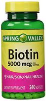 Spring Valley - Biotin 5000 mcg, 240 Softgels