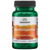 Swanson Double Strength Benfotiamine 160 Milligrams 60 Capsules
