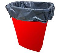 EXTRA LARGE Handle-Tie GARBAGE TRASH BAG Liner Bin Bags, FOR Tall Kitchen Outdoor Yard Cans, Not Torn Nor Dripping, 13 Gallon, 25 Count