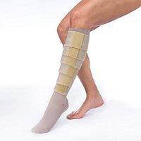FarrowWrap Classic Legpiece, Tan with Compression Sock, BSN FarrowMed (Regular-Large)