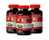 Energy Booster Supplements - DIM + BIOPERINE Complex - for Men and Women - dim Complex bioperine - 3 Bottles 180 Vegetable Capsules