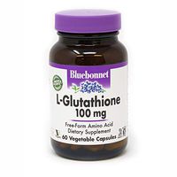 Bluebonnet L-Glutathione 100 mg Vitamin Capsules, 60 Count