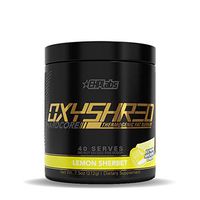 EHPlabs OxyShred Hardcore Thermogenic Fat Burner (Energy and Focus) - 40 Servings, Lemon Sherbet