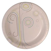 Perfectware Plate 10 Everyday- 125 10" Coated Paper Plates for Everyday Use, 0.1" Height, 10" width, 10" Length (Pack of 125)