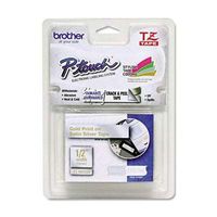 Brother Tape, Gold on Satin Silver (TZMQ934) - Retail Packaging